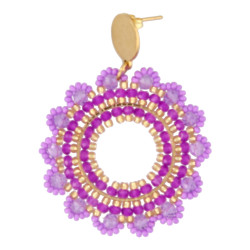 Oorbellen rond met...