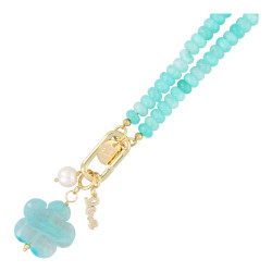 Ketting glaskralen donut...