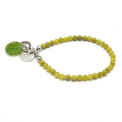 Armband facet 6mm (champagne)