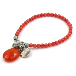 Armband facet 6mm (champagne)