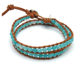 Armband facet 6mm (champagne)