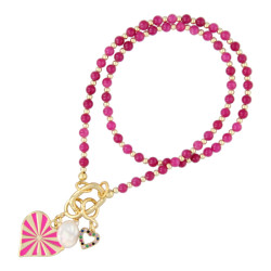 Ketting 4mm steenkralen...