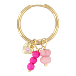 Oorbellen creolen met bedels