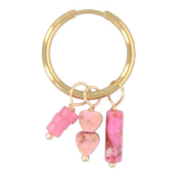 Oorbellen creolen met bedels