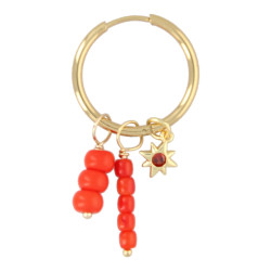 Oorbellen creolen met bedels