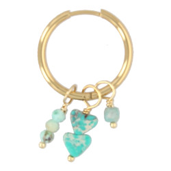 Oorbellen creolen met bedels