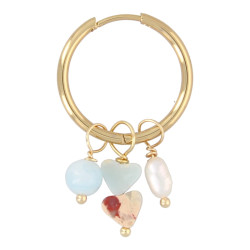 Oorbellen creolen met bedels