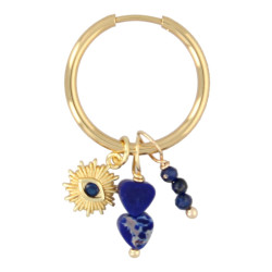 Oorbellen creolen met bedels