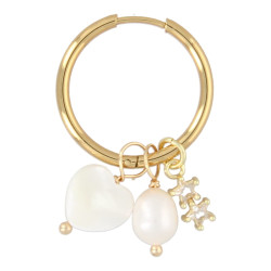 Oorbellen creolen met bedels