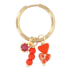 Oorbellen creolen met bedels