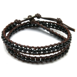 Armband facet 6mm (champagne)