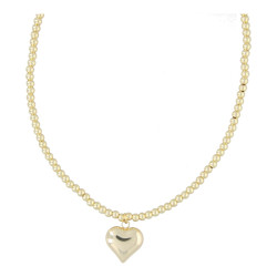 Ketting 4mm 14krt verguld...