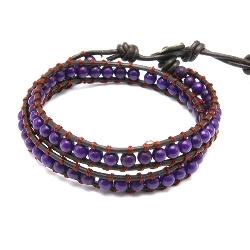 Armband facet 6mm (champagne)