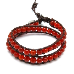 Armband facet 6mm (champagne)