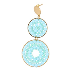 Oorbellen rond dubbel met...