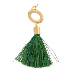 Oorbellen satijndraad kwast...