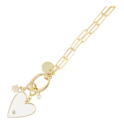 Ketting schakel metaal goud...