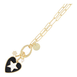 Ketting schakel metaal goud...