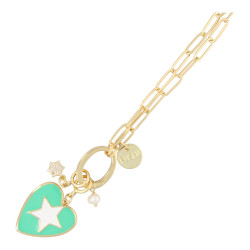 Ketting schakel metaal goud...