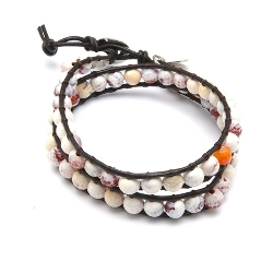 Armband facet 6mm (champagne)