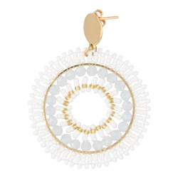 Oorbellen rond met...