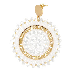 Oorbellen rond met...