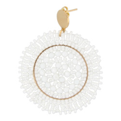 Oorbellen rond met...