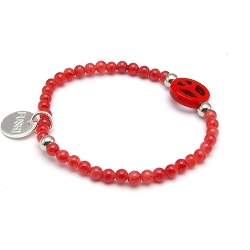 Armband facet 6mm (champagne)