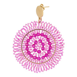 Oorbellen rond met...