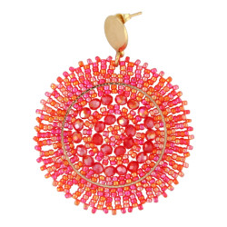 Oorbellen rond met...