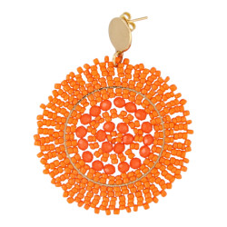 Oorbellen rond met...