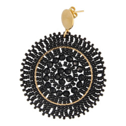 Oorbellen rond met...