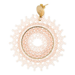 Oorbellen rond met...