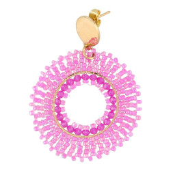 Oorbellen rond met...