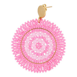 Oorbellen rond met...