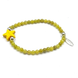 Armband facet 6mm (champagne)