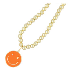 Ketting 8mm 14krt verguld...