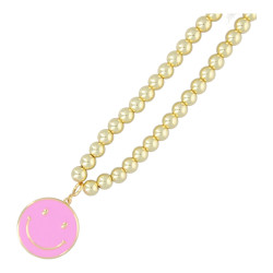 Ketting 8mm 14krt verguld...