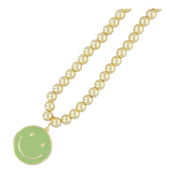 Ketting 8mm 14krt verguld...