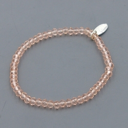 Armband facet 6mm (champagne)
