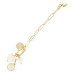Ketting metaal schakel goud...