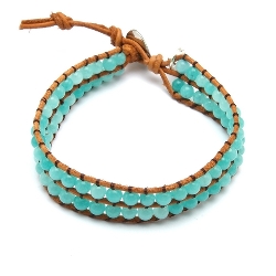 Armband facet 6mm (champagne)