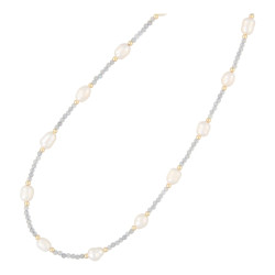 Ketting 3mm halfedelsteen...