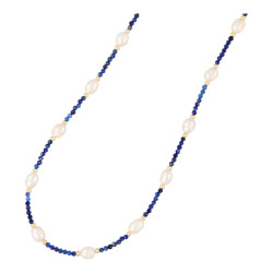 Ketting 3mm halfedelsteen...
