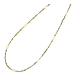 Ketting 2mm halfedelsteen...