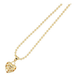 Ketting ballchain goud met...