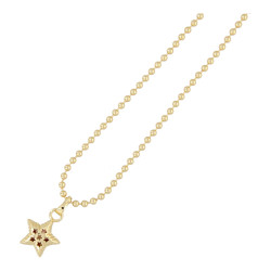 Ketting ballchain goud met...