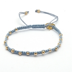 Armband facet 6mm (champagne)