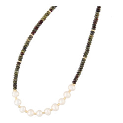 Ketting halfedelsteen mini...