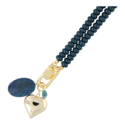 Ketting glaskralen donut...